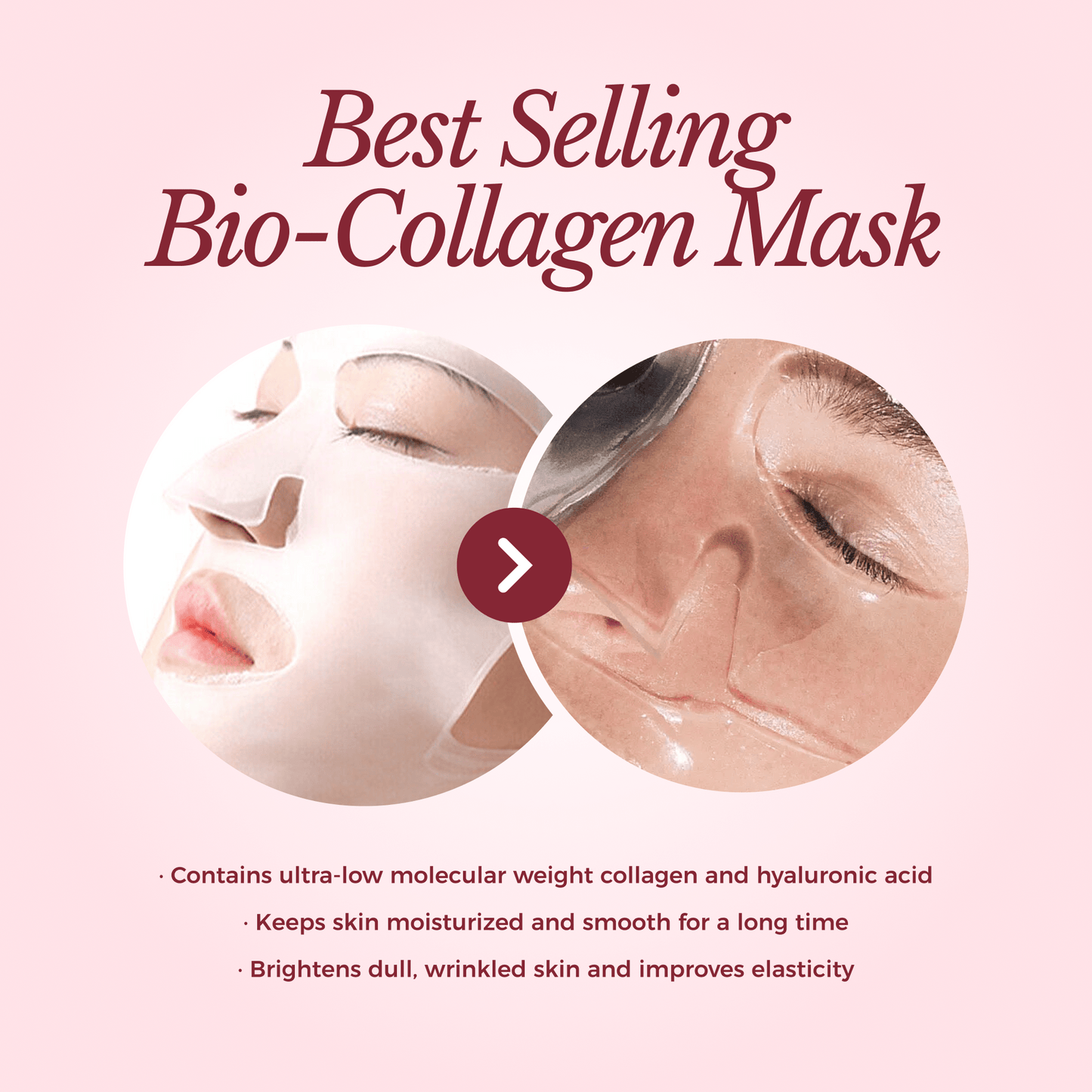Collagen Glow Up Mask 2.0 - 30 Day Supply (4 Masks)